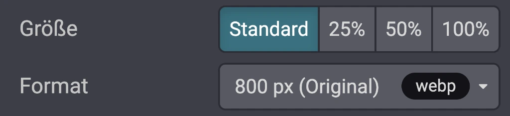 Screenshot Bild Grösse