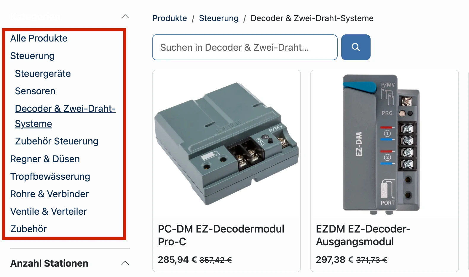 Odoo E-Commerce Categories Frontend