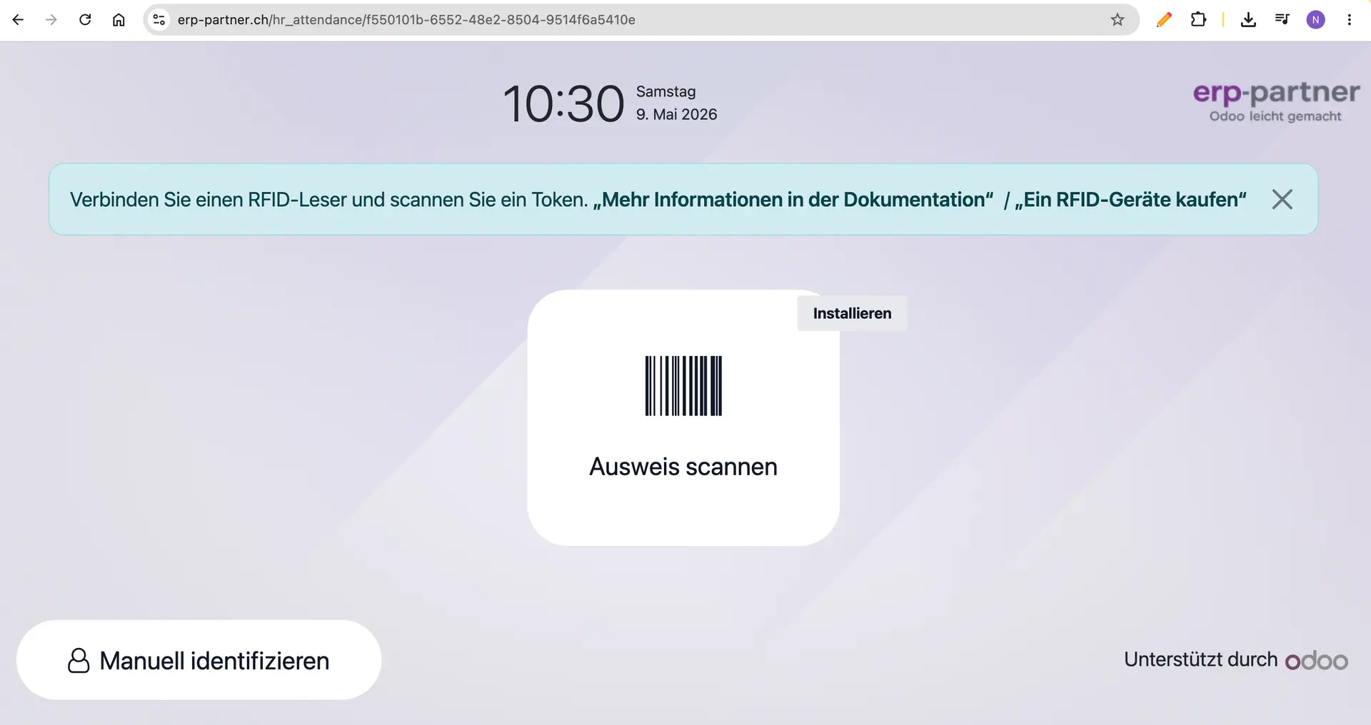 Odoo Anwesenheiten 1