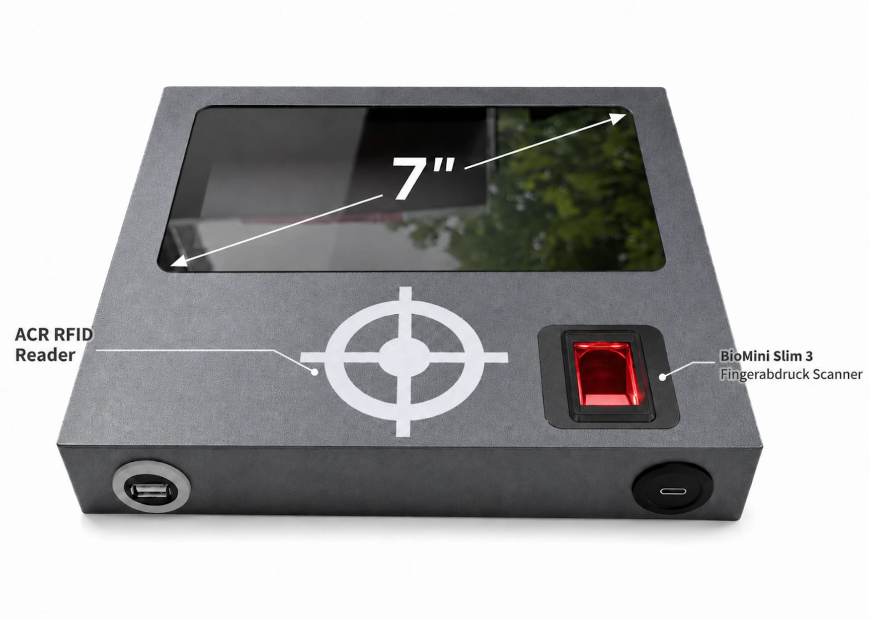 Stempeluhr fertig mit Fingerabdruckscanner
