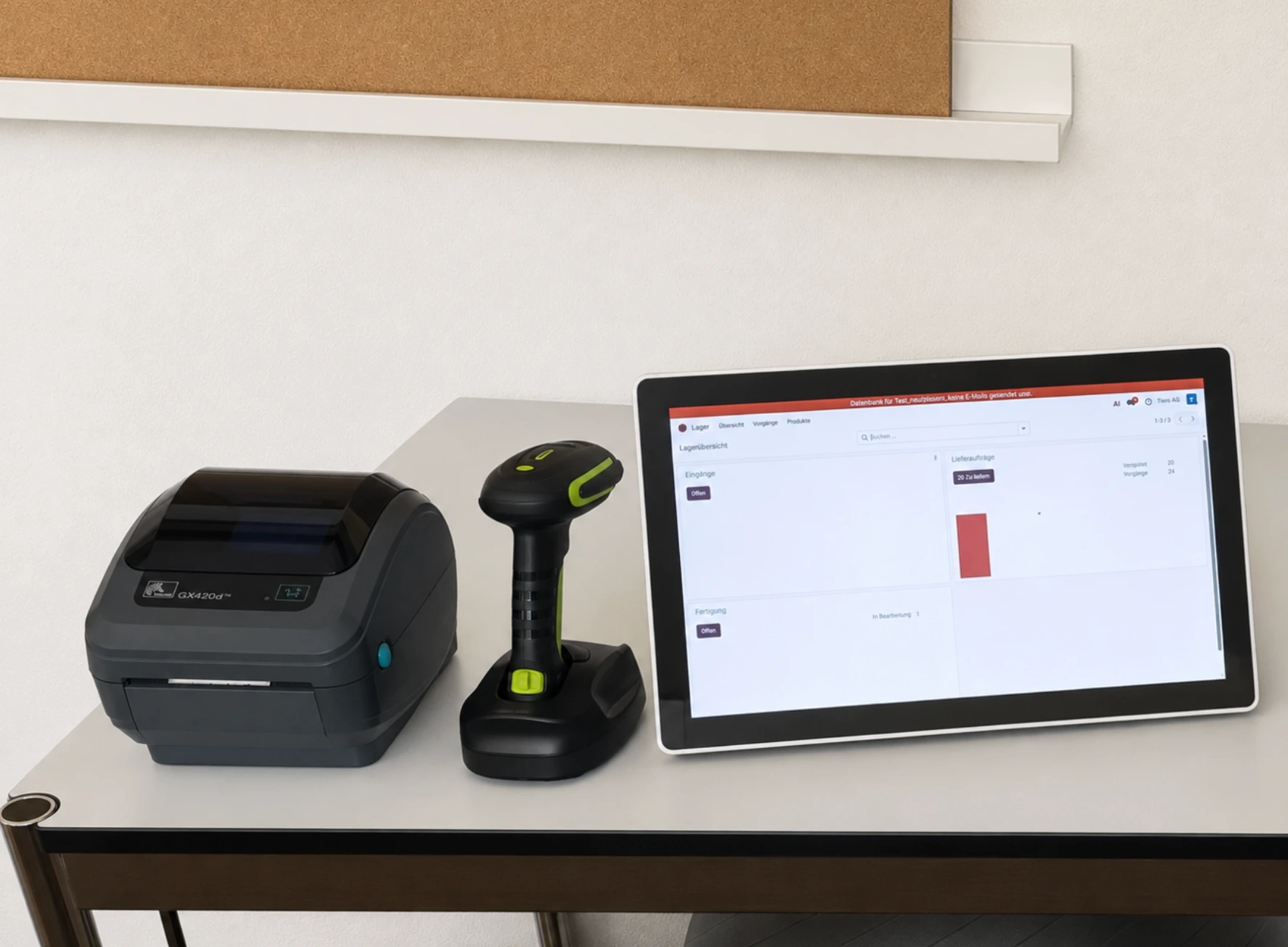 Barcode Scanner, Label Printer, Shopfloor Terminal