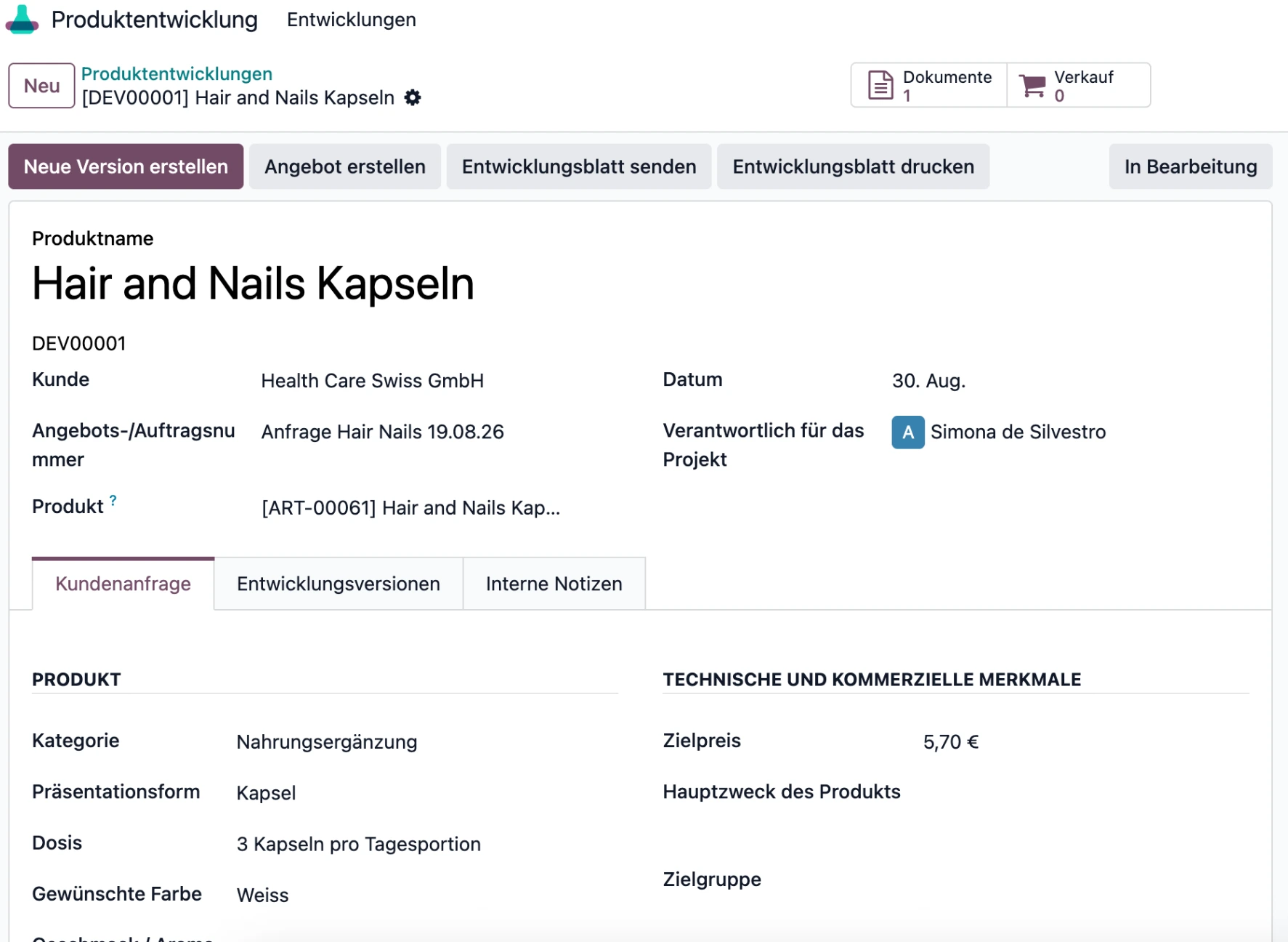 Produktentwicklungsmodul