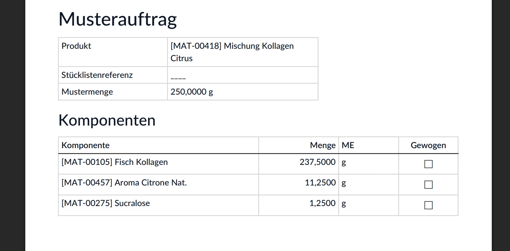 Musterauftrag PDF